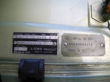 1600GT XLR 1969 Typenschilder
1600GT XLR 1969 Type plates
1600GT XLR 1969 Plaques signaltiques